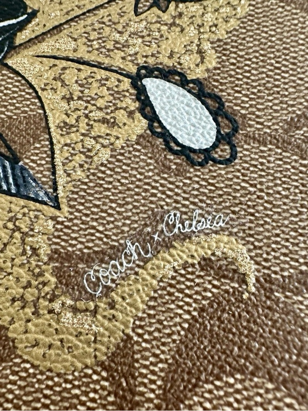 New! Coach Hayden Foldover Crossbody Clutch | Chelsea Champlain Tattoo Floral - Picture 6 of 9